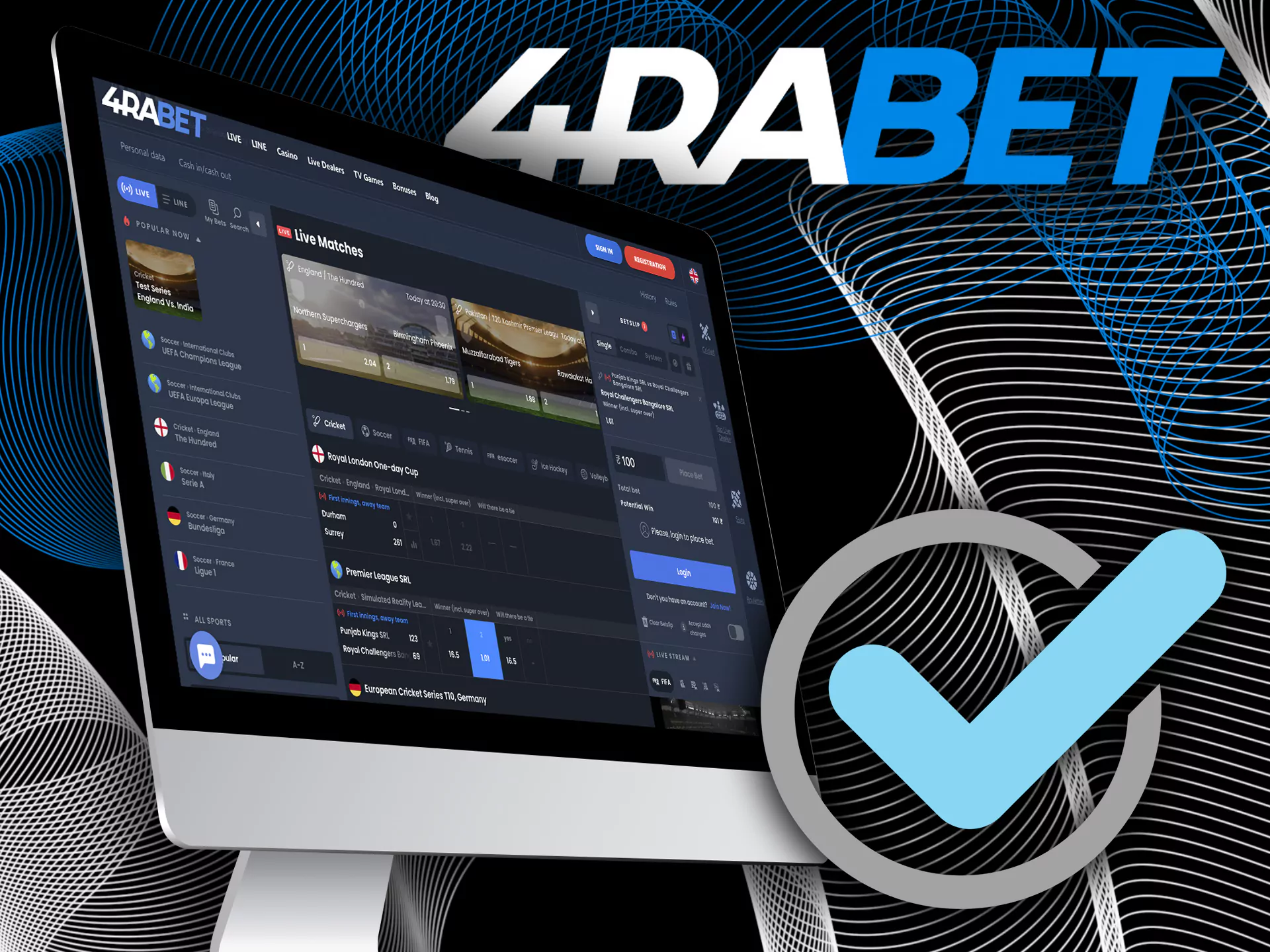 Verify your 4rabet account to withdraw money.