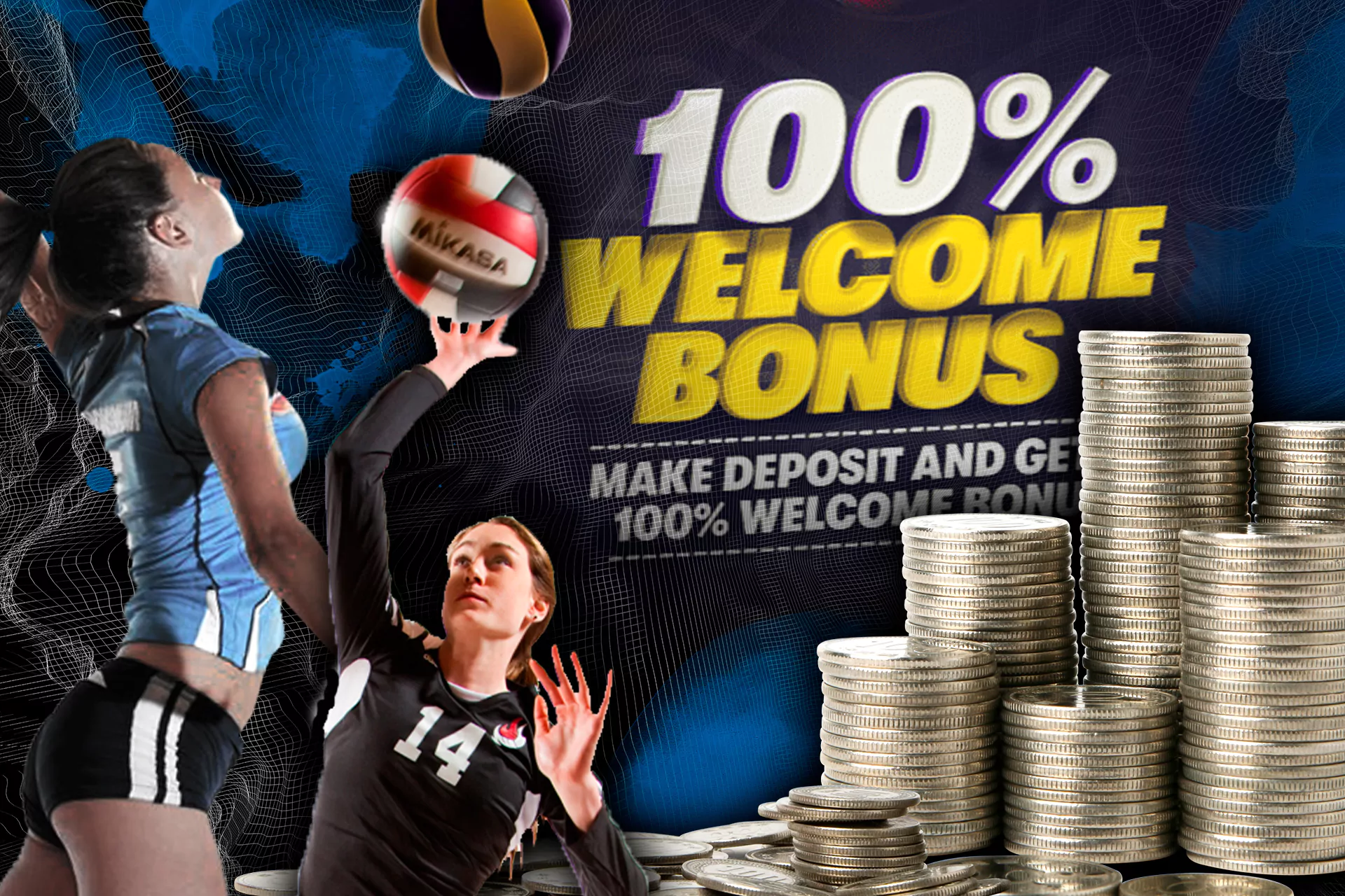 All the information about how the velcom bonus works in volleyball betting.