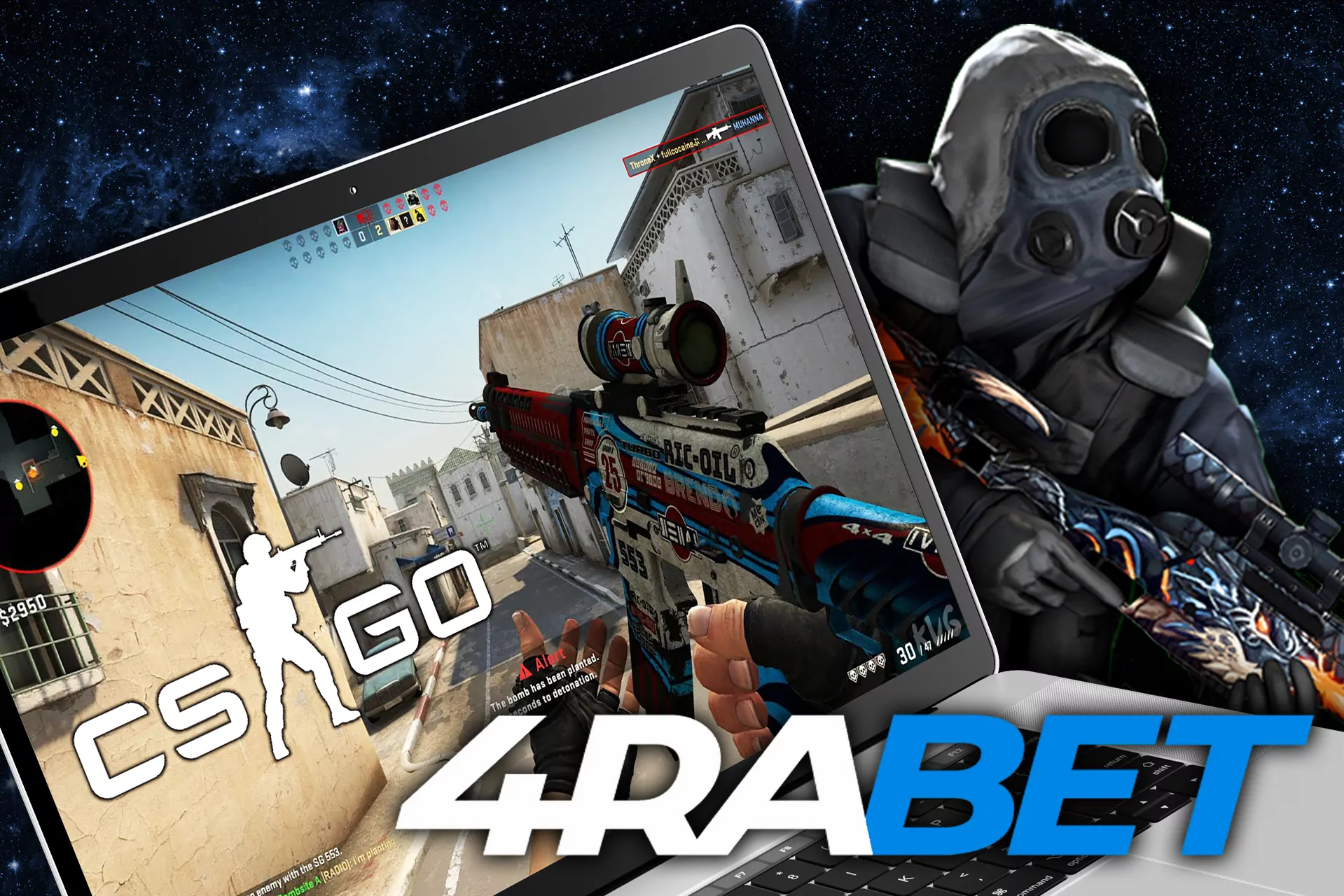 Watch CS:GO matches and place bets on it.
