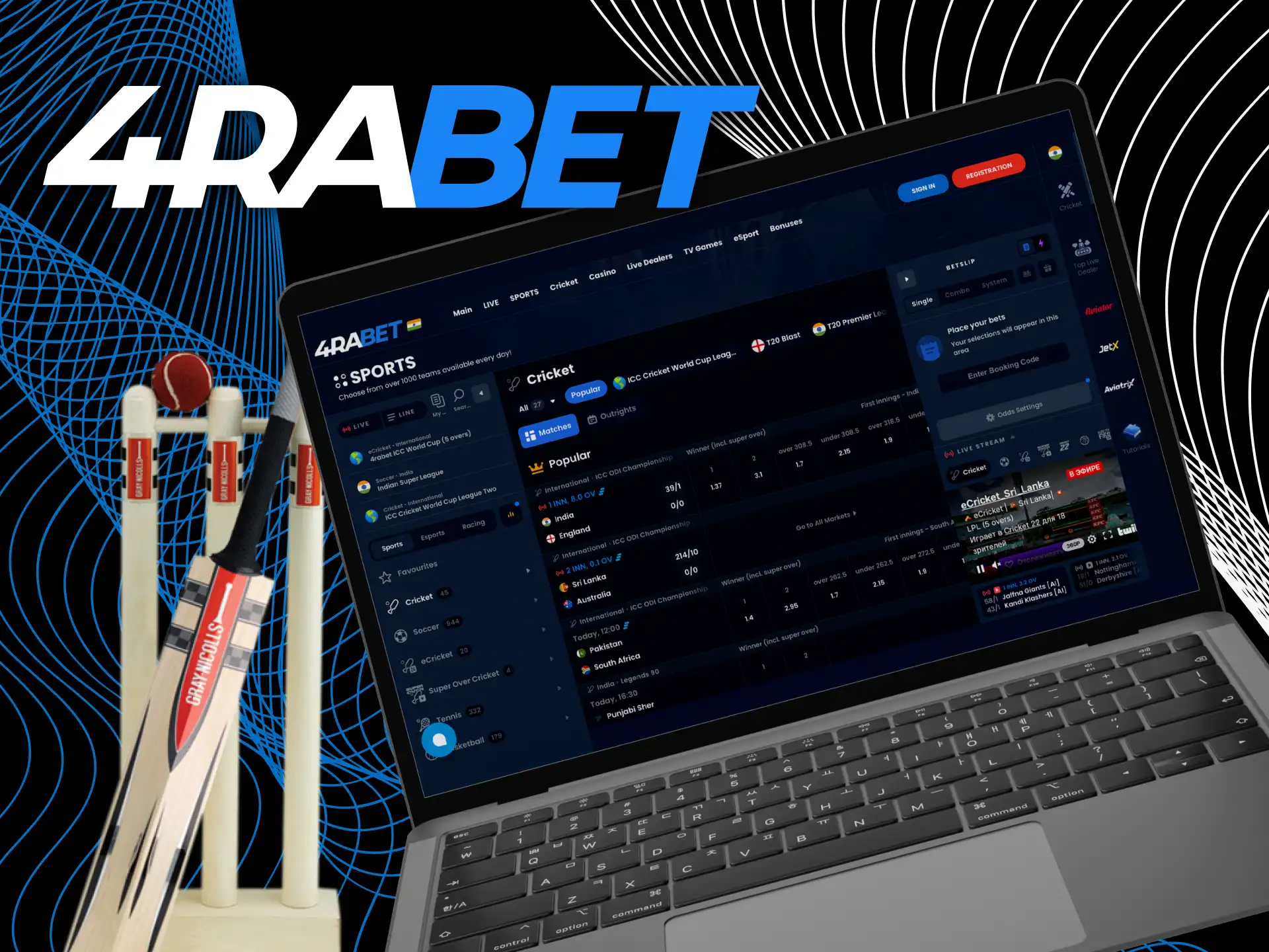 Choose 4RaBet online casino for your sports bets.