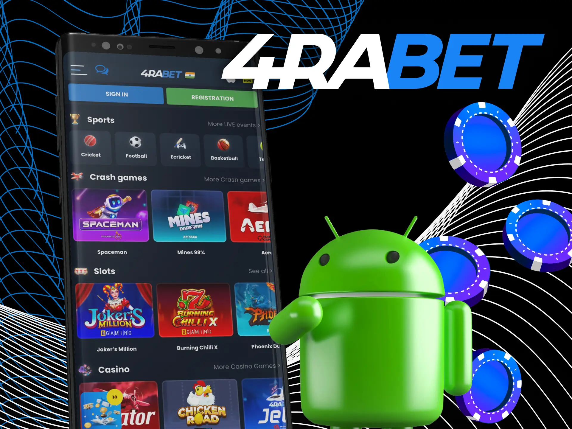 4rabet apk for Android.