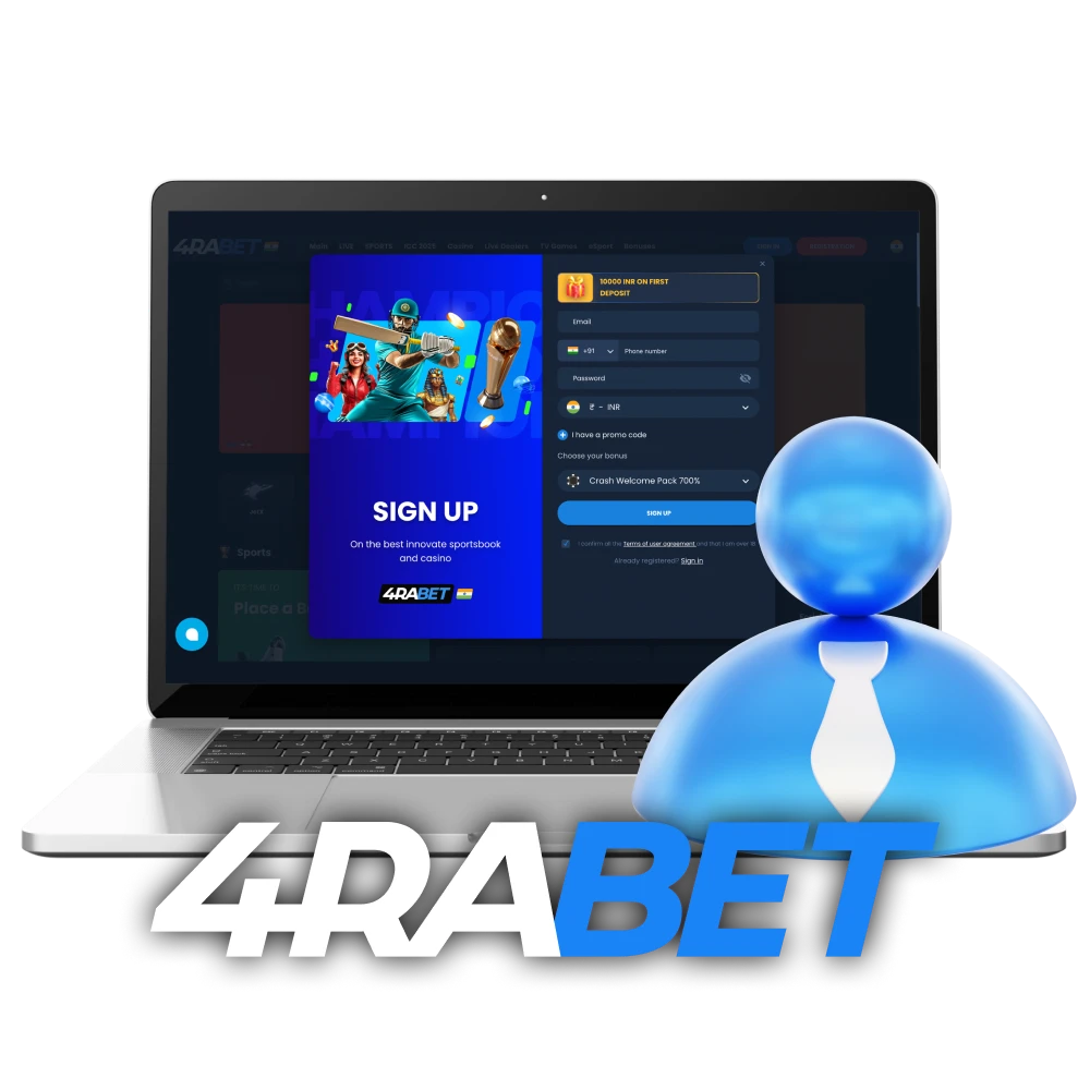 You should sign up for 4rabet to start betting on cricket and withdraw winnings.