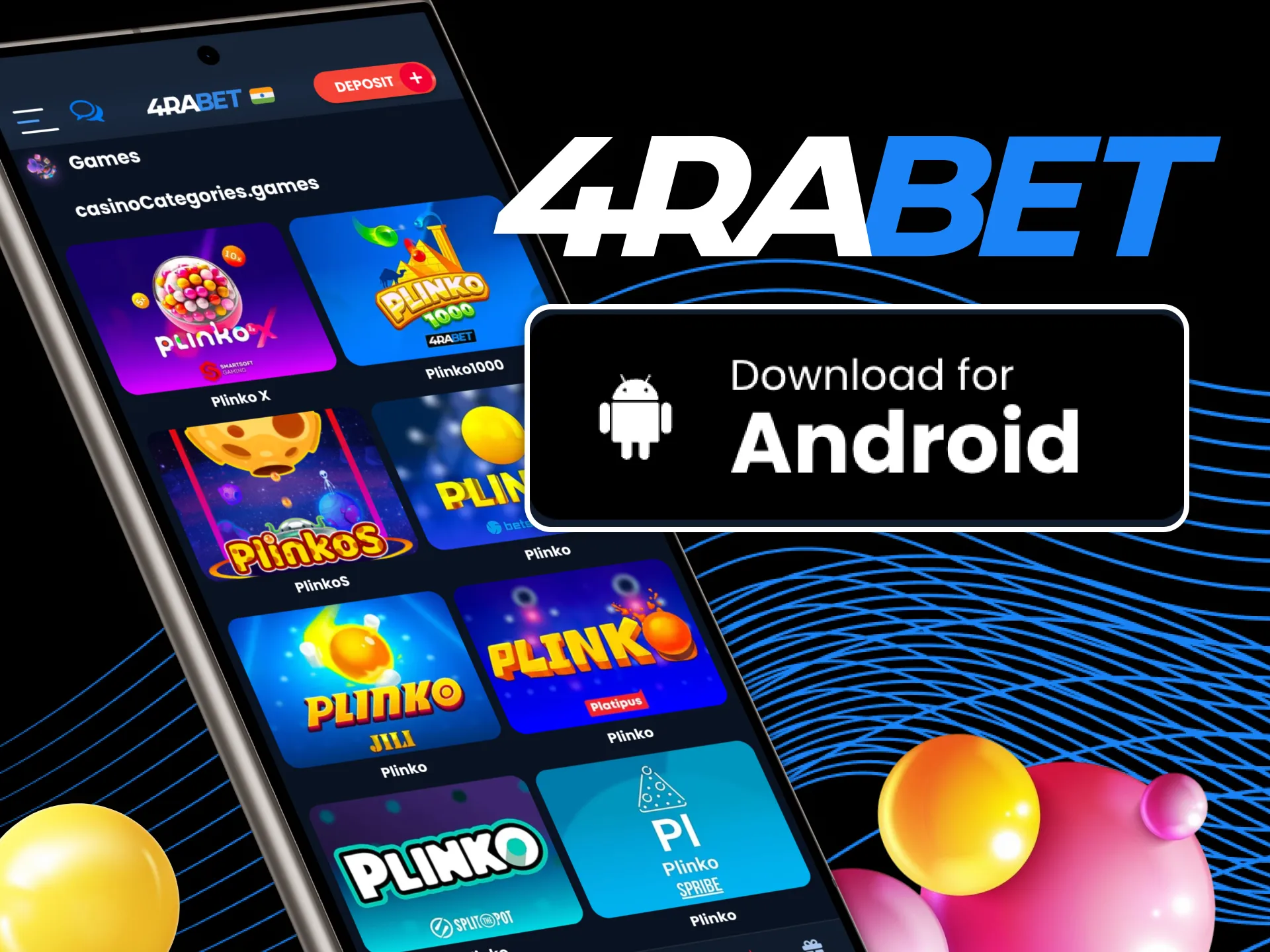 Download the 4RaBet APK and unlock instant access to Plinko Game.