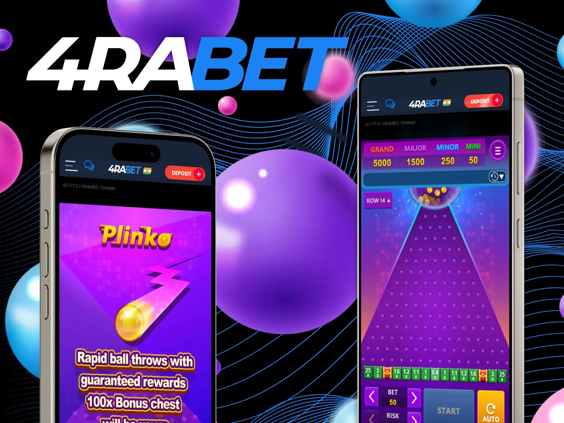 Play Plinko Game anytime with the 4RaBet mobile app.