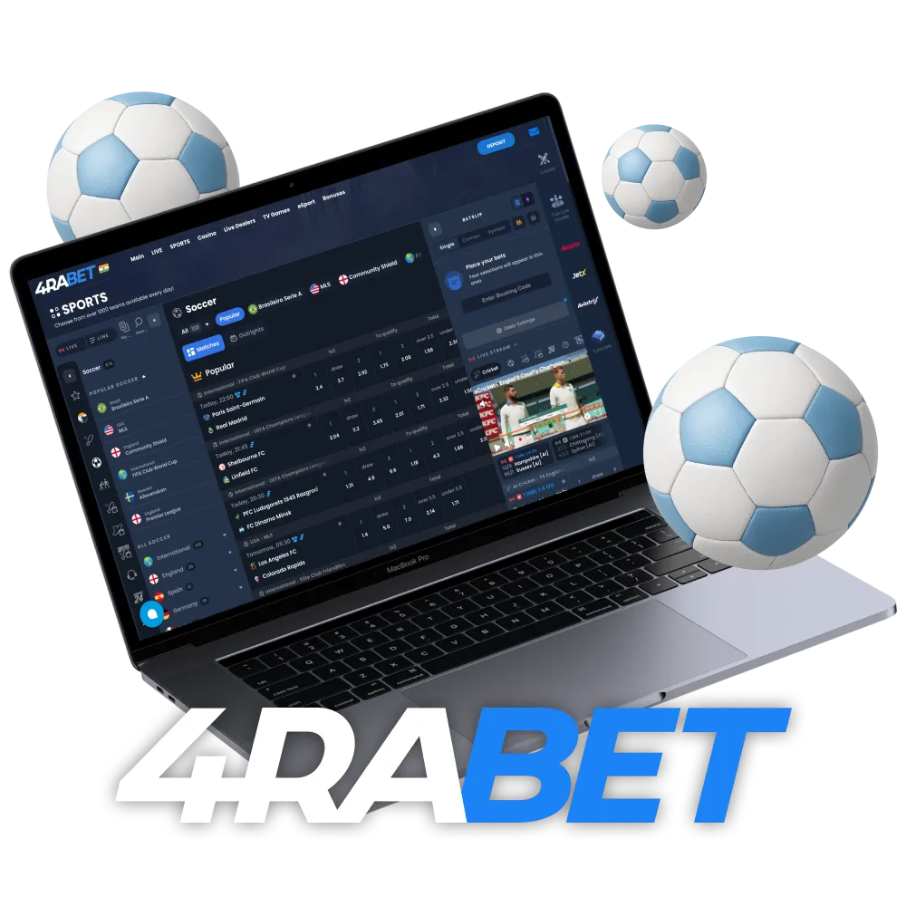 Learn about the features of betting on football on the 4rabet site and in the app.