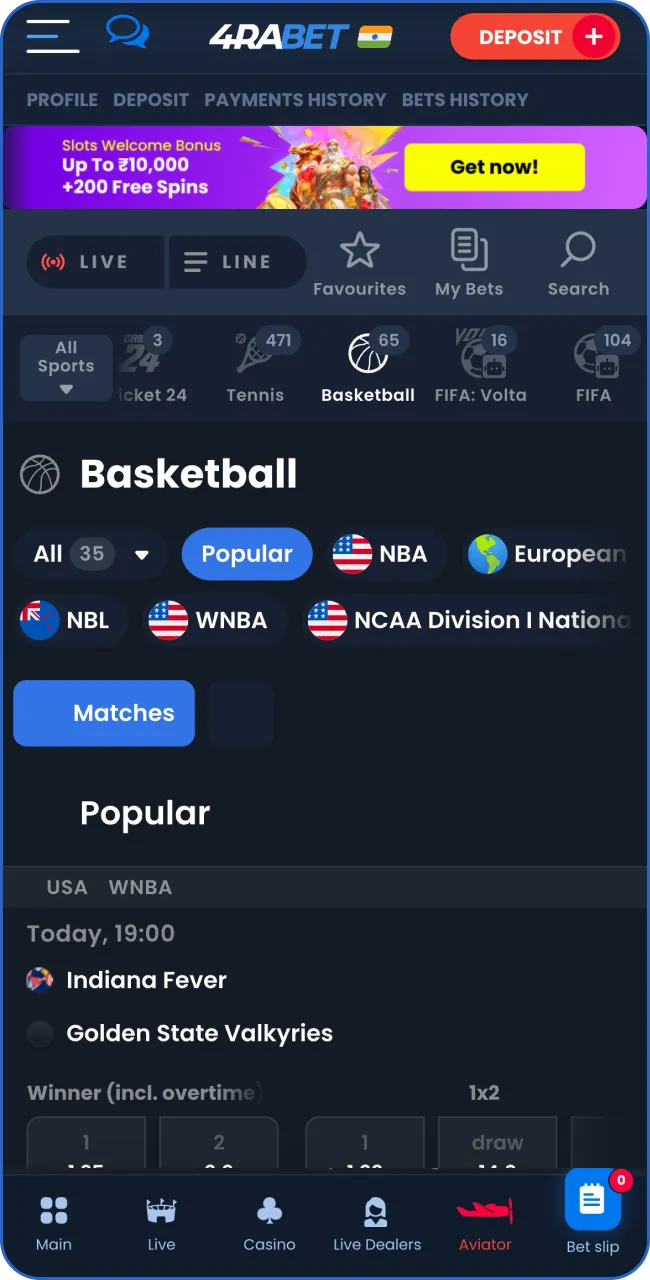 Choose basketball among all the sports diceplins.