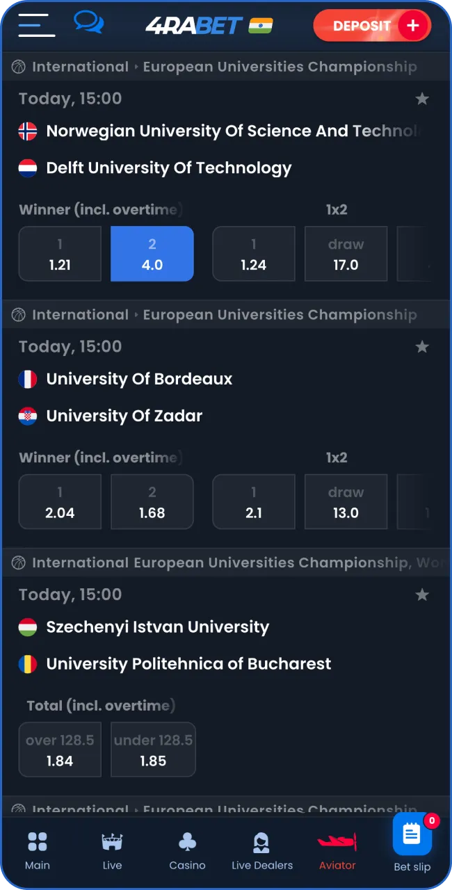 Decide on the size of the bet.