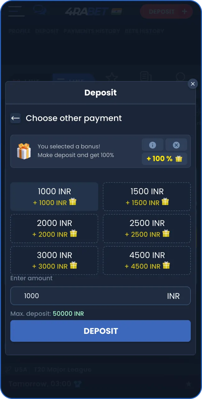 Top up your account with a usual payment method.
