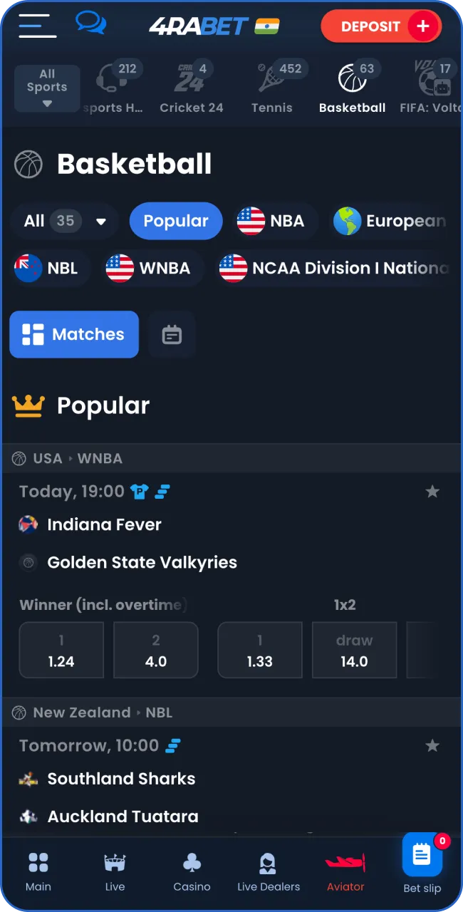 Choose volleyball from other types of sports.